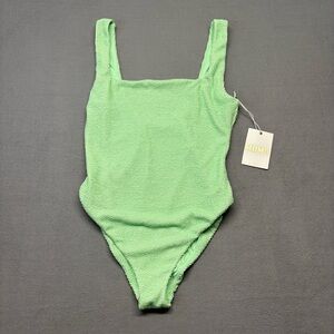 Show Me Your Mumu The Scrunch One piece Swimsuit Green XL